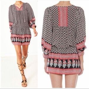 NWOT ULLA JOHNSON Bazaar Silk Mini Dress Tunic Loght Indian Floral Women’s 4